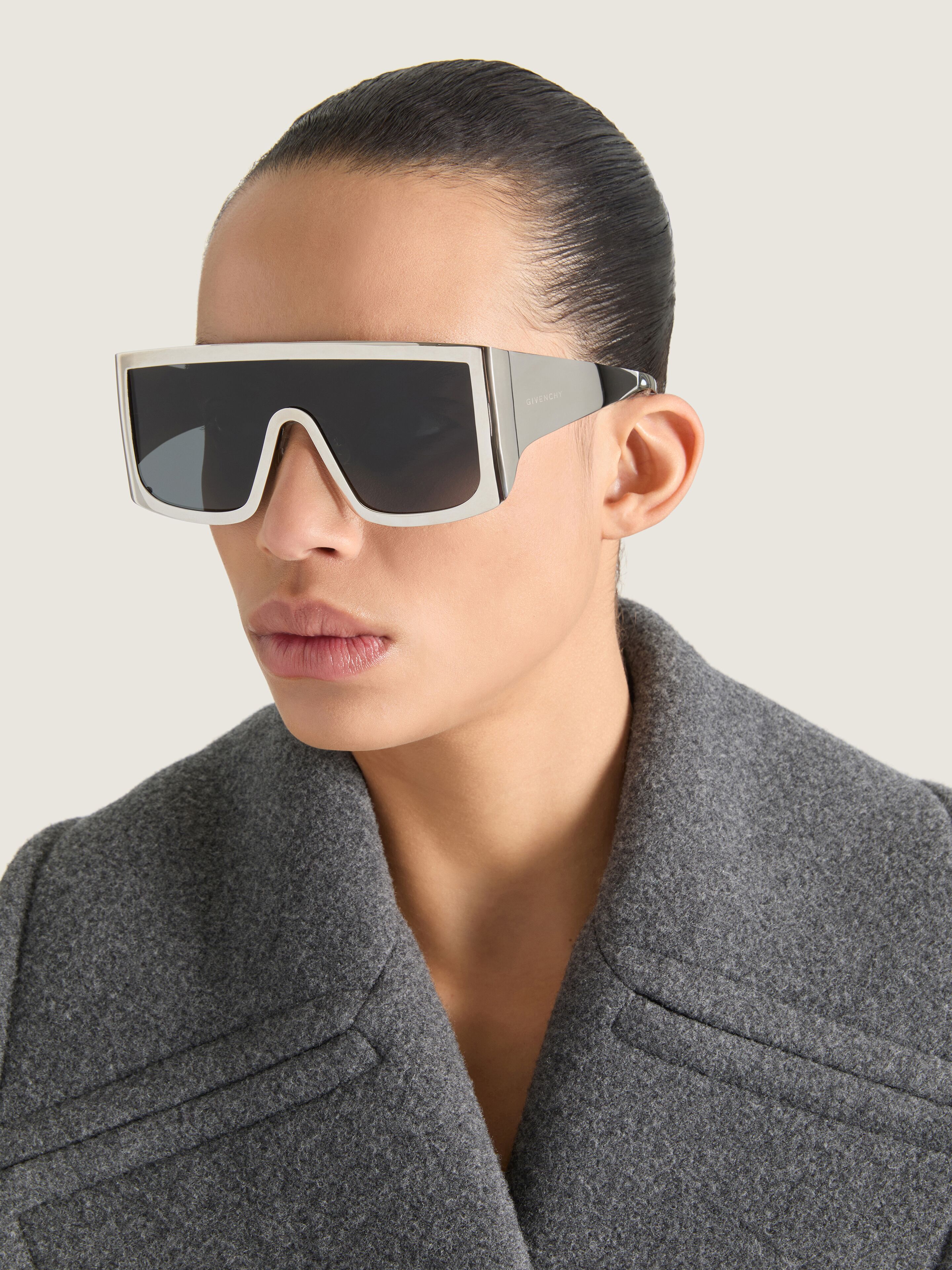 Square sunglasses in metal